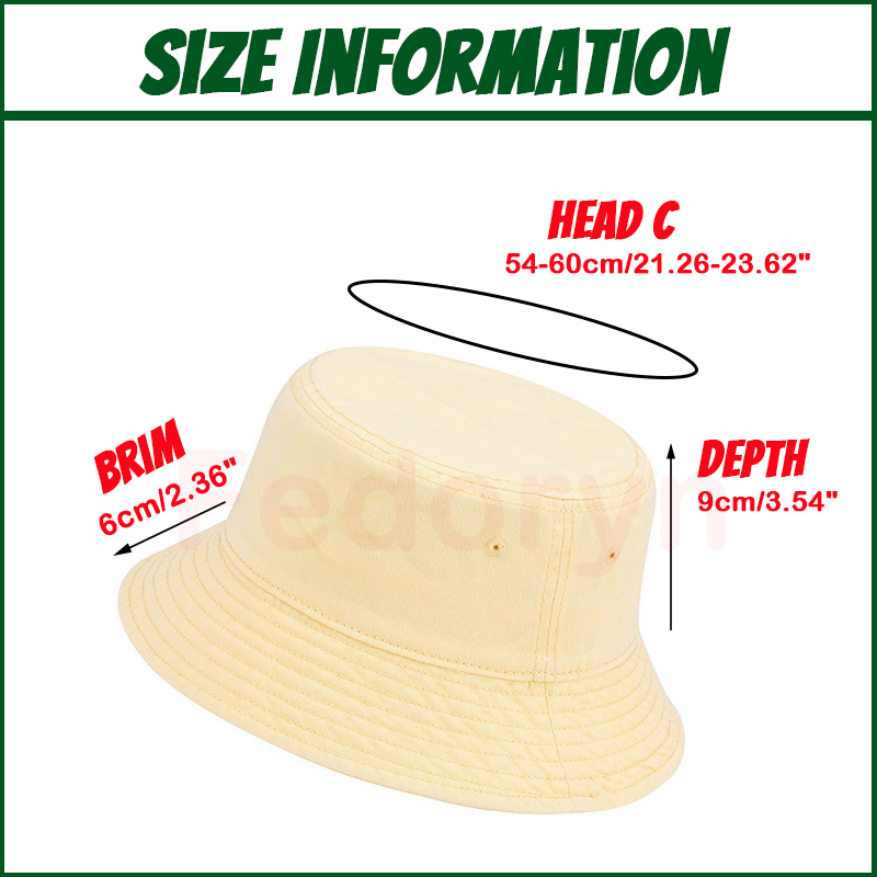 قبعة صيد مخصصة من فيدورين بتصم - مراجعة Bucket Hat Cotton وسعره