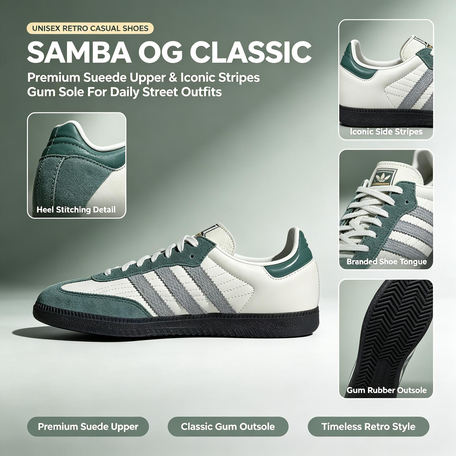 حذاء سامبا الأصلي من أديداس JP - مراجعة Adidas Shoes Samba وسعره